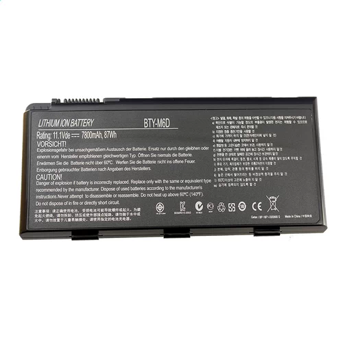 Batterie pour Medion Erazer X7817