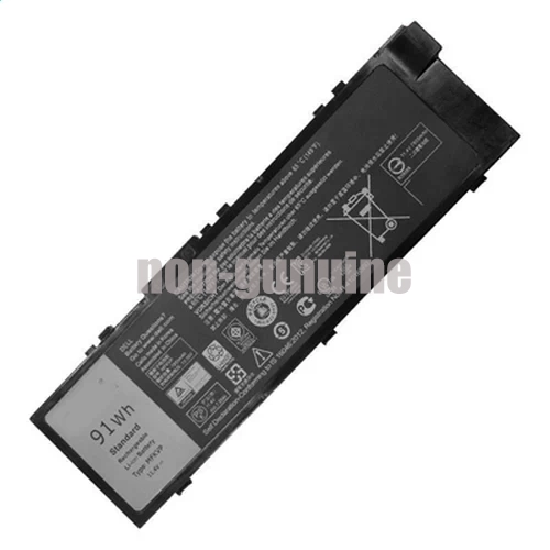 91Wh Batterie intégrée Type T05W1 Dell Precision Série 7000 Nouveau 15 (7520)