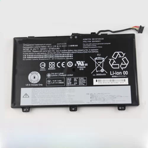 Batterie pour Lenovo ThinkPad S3 Touch Série