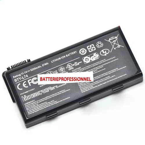 Batterie pour Msi CX600X