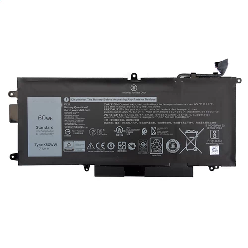 Batterie pour Dell Latitude 5289 2-IN-1