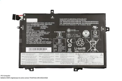 Batterie pour Lenovo SB10K97613