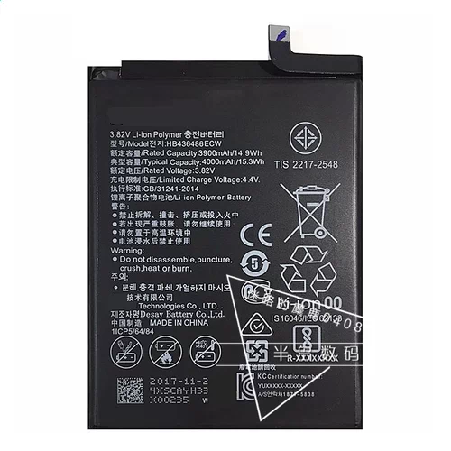 Huawei Mate 10 Pro Batterie (HB436486ECW) de Remplacement